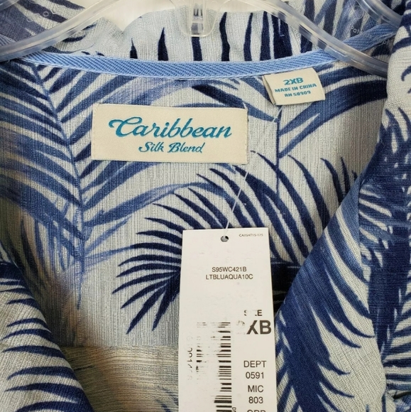 💗Roundtree & tree silk blend tropical shirt big - Picture 3 of 10